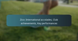 Zico: International accolades, Club achievements, Key performances